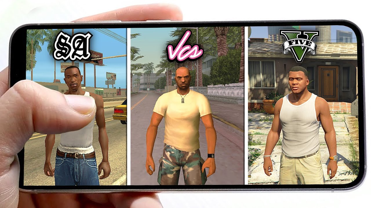 Jugando a TODOS los GTA en TELEFONO ANDROID