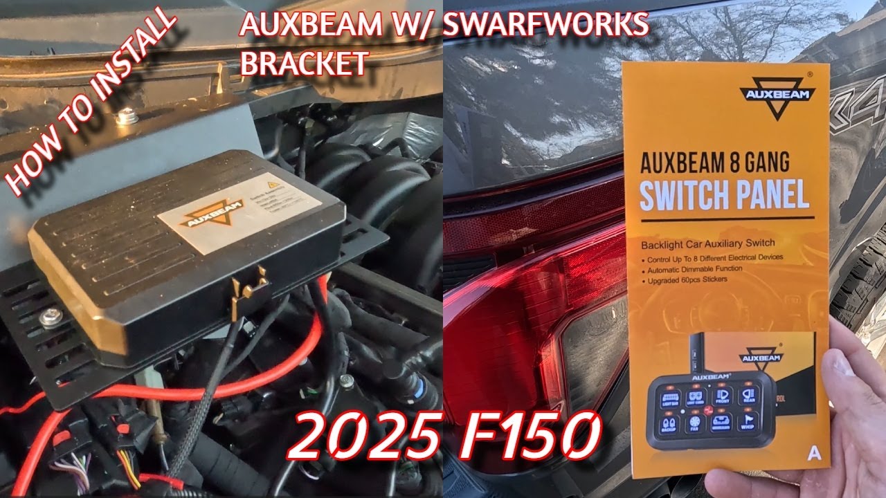 2025 F150 AuxBeam Install w/Swarfworks bracket!!!