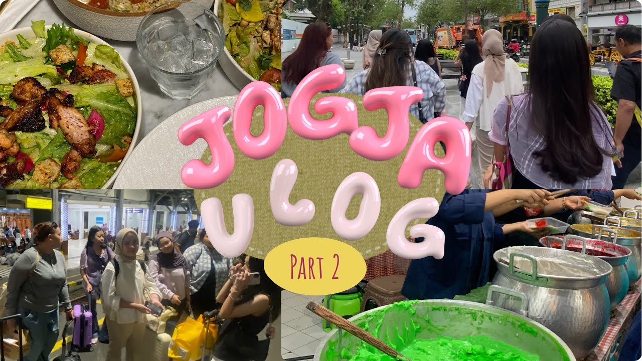 JOGJA VLOG #part2 : pasar ngasem, jalan-jalan di malioboro, kulineran, dll 🍜🥯🍹