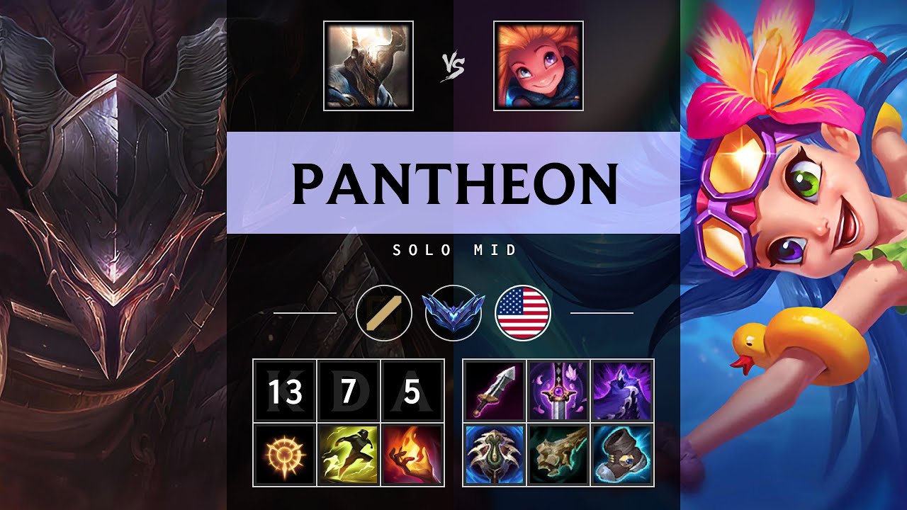 Pantheon Mid vs Zoe - NA Diamond Patch 25.17
