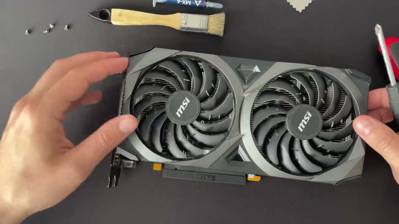 Graphic card after mining / msi rtx 3060 ti ventus 2x  / How to lower graphics card temperature