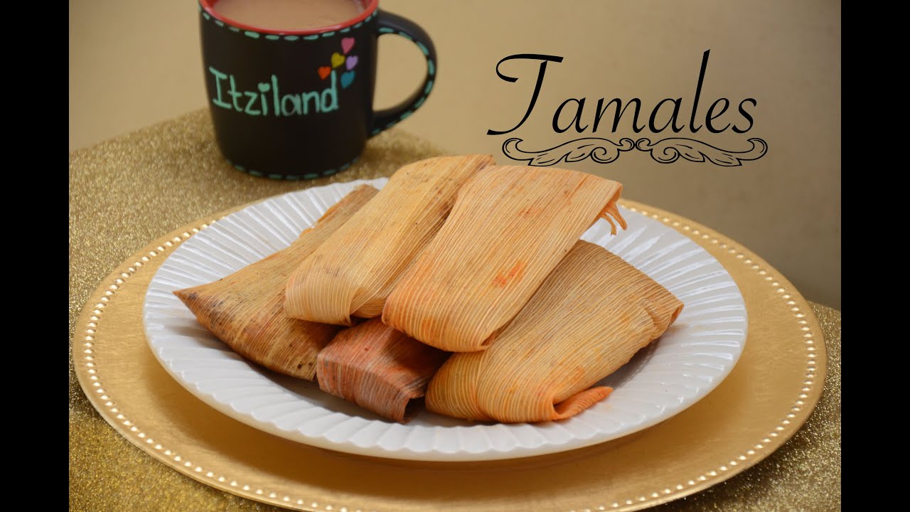 TAMALES MEXICANOS ROJOS Y VERDES
