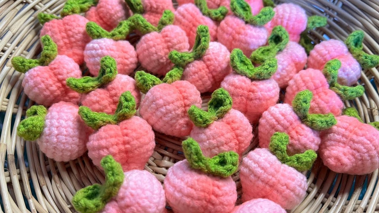 How to crochet peach (mini)🍑