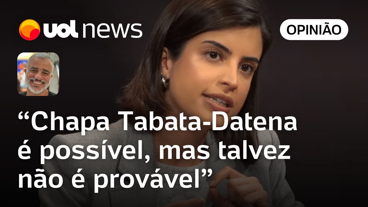 Tabata fechar chapa com Datena seria boa notícia e traria mais votos para ela, diz Kennedy