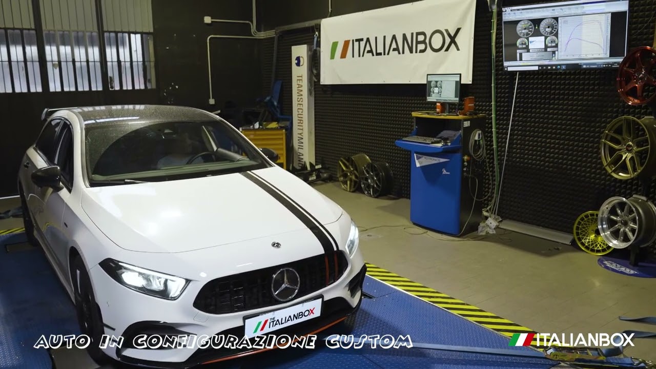 Centralina Aggiuntiva ItalianBox APP - Prova al Banco Dinamometrico - Mercedes A180d 2.0 116 cv 2021