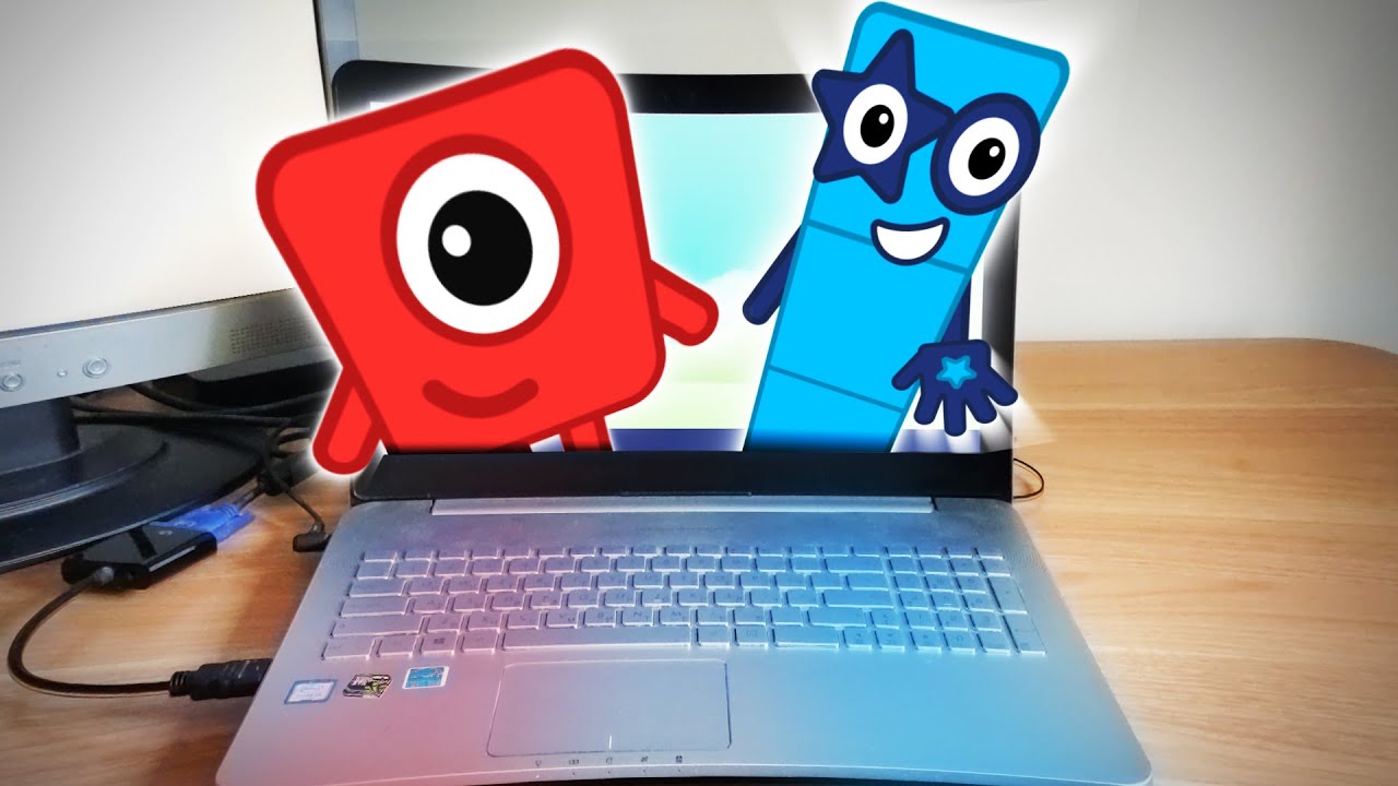 Numberblocks Playing with My Computer