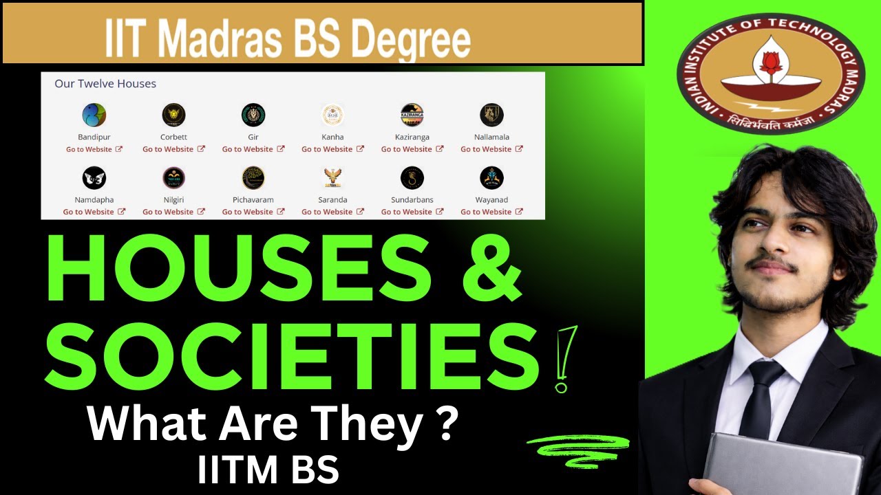 House Allotted! | Society | Club | Perks and Benefits | IIT MADRAS Bs Degree 