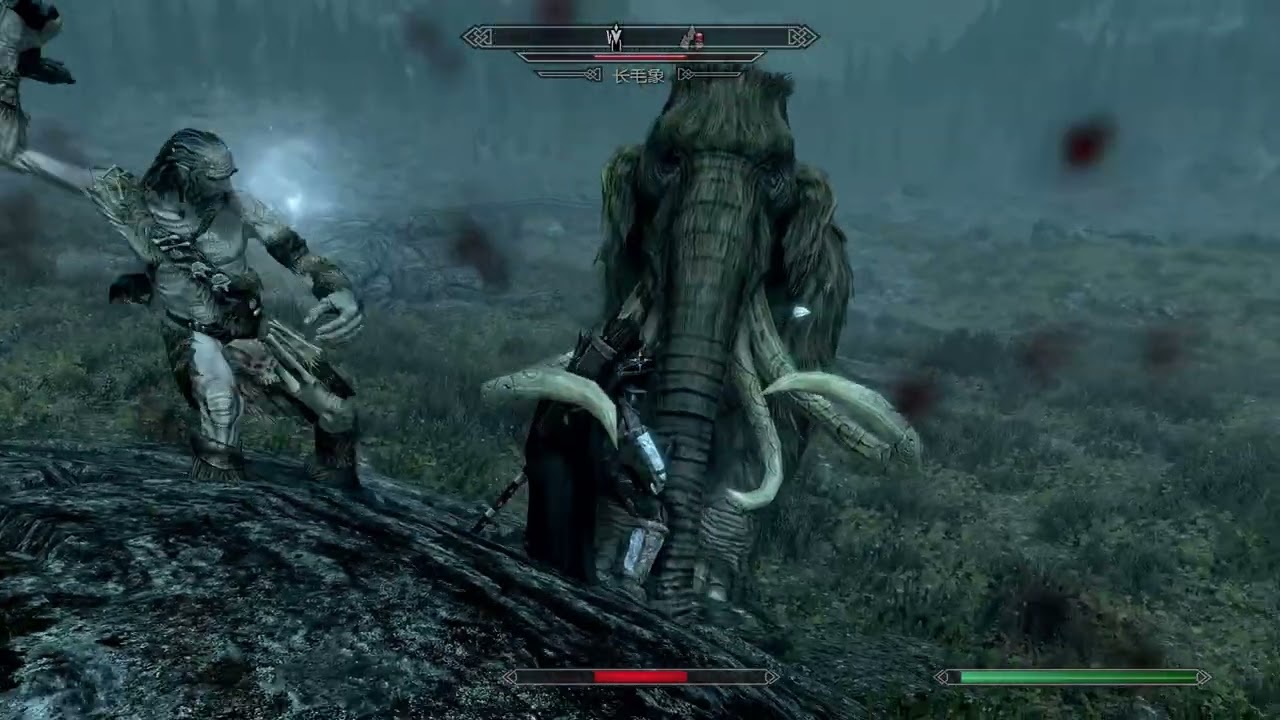 The Giant Took the Chance While I Was Fighting the Mammoth and Landed a Heavy Hit!｜對戰長毛象時，巨人偷襲給我一記重擊