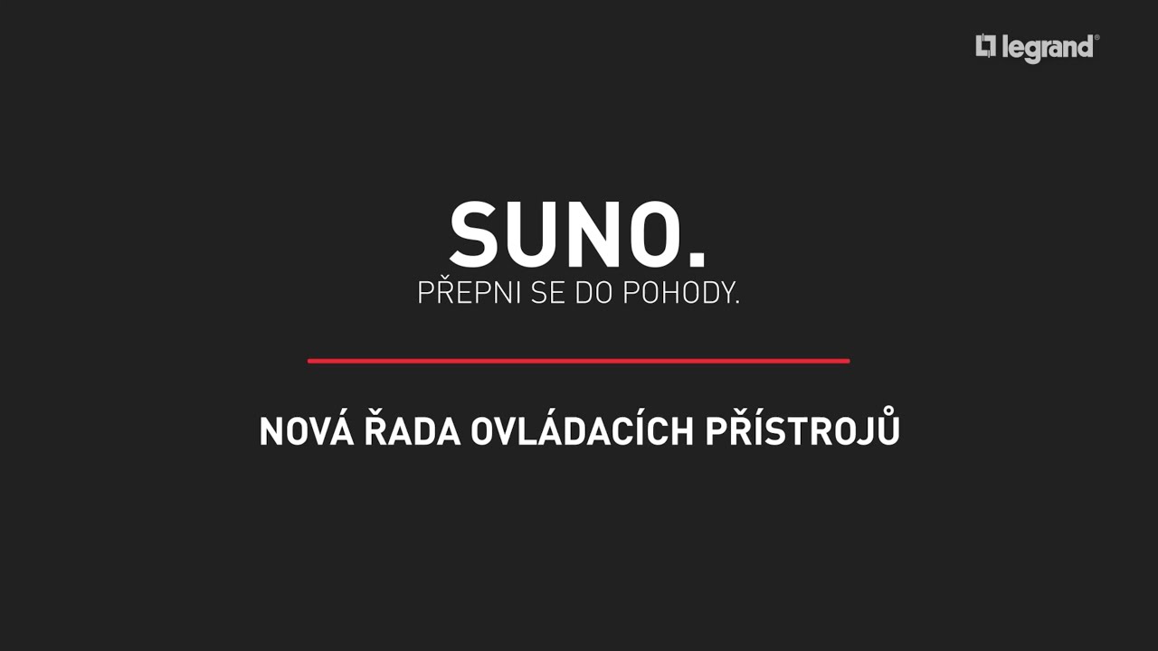 Legrand - Vypínačová řada SUNO