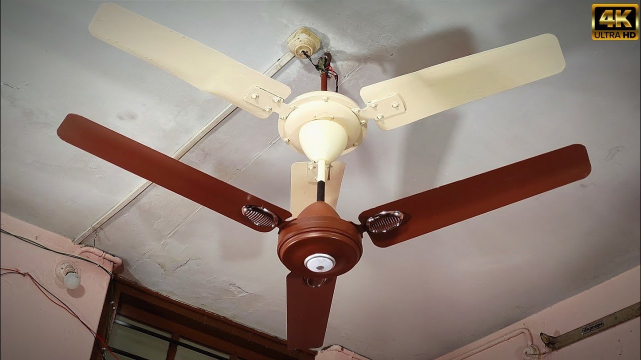 Twin Ceiling Fans One Facing Upside & One Down with in Single Rod |🔥 Drop Test 🔥| Part 1 out of 2