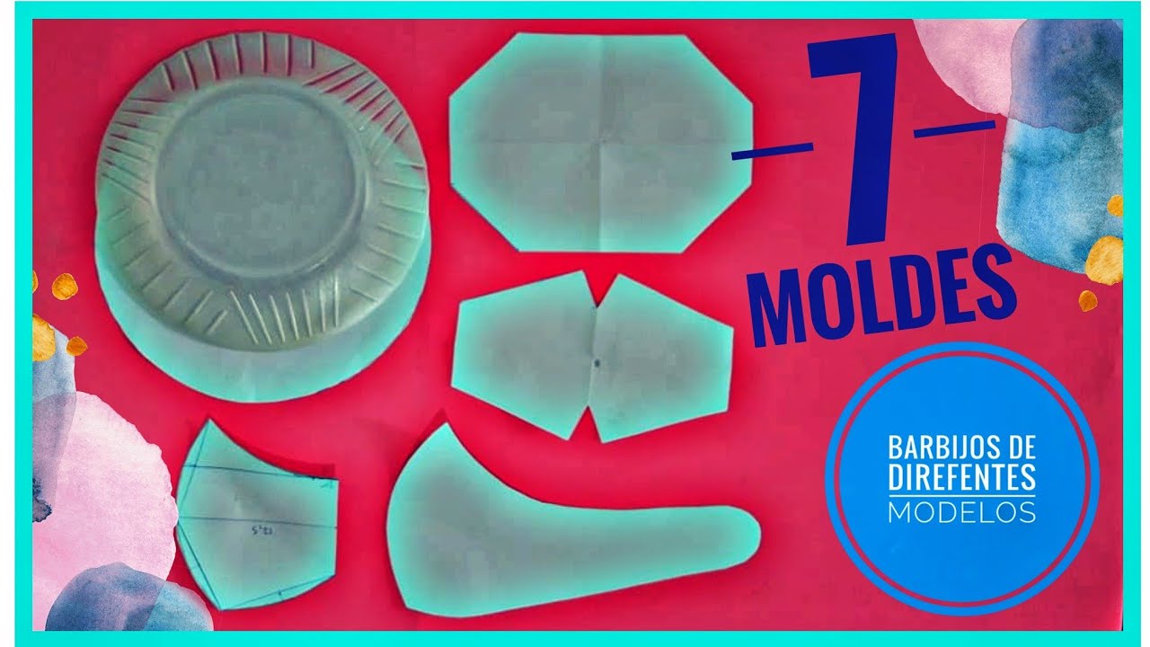 7 moldes o patrones para diferentes barbijos o cubreboca #Quedateencasa #moldes DIY