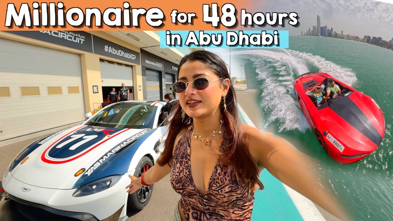Living like Millionaire Couple for 48 hours in Abu Dhabi 😍 | Supercars, Jet Cars Experience ✨
