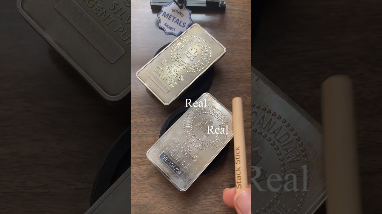 10oz Silver Bar Ping Test - Royal Canadian Mint
