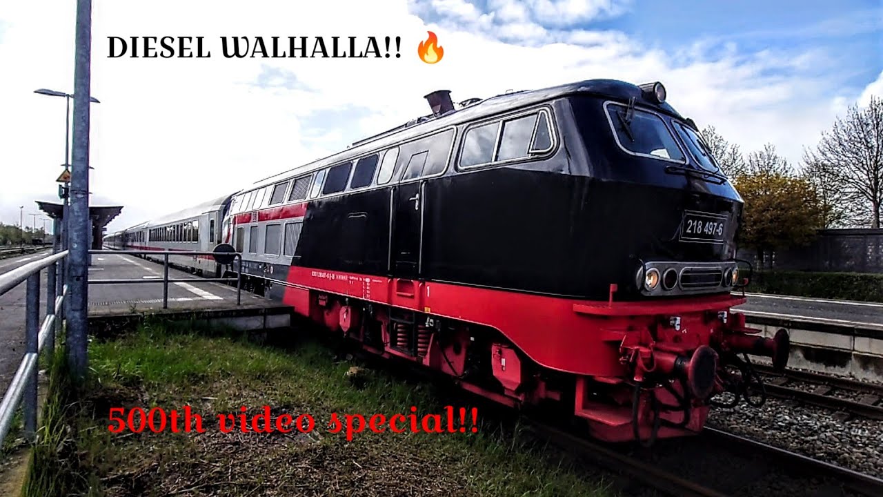 A true, diesel orchestra! BR 218 TB 11's incredible engine sound! 🖤🤍 - 500th video special -