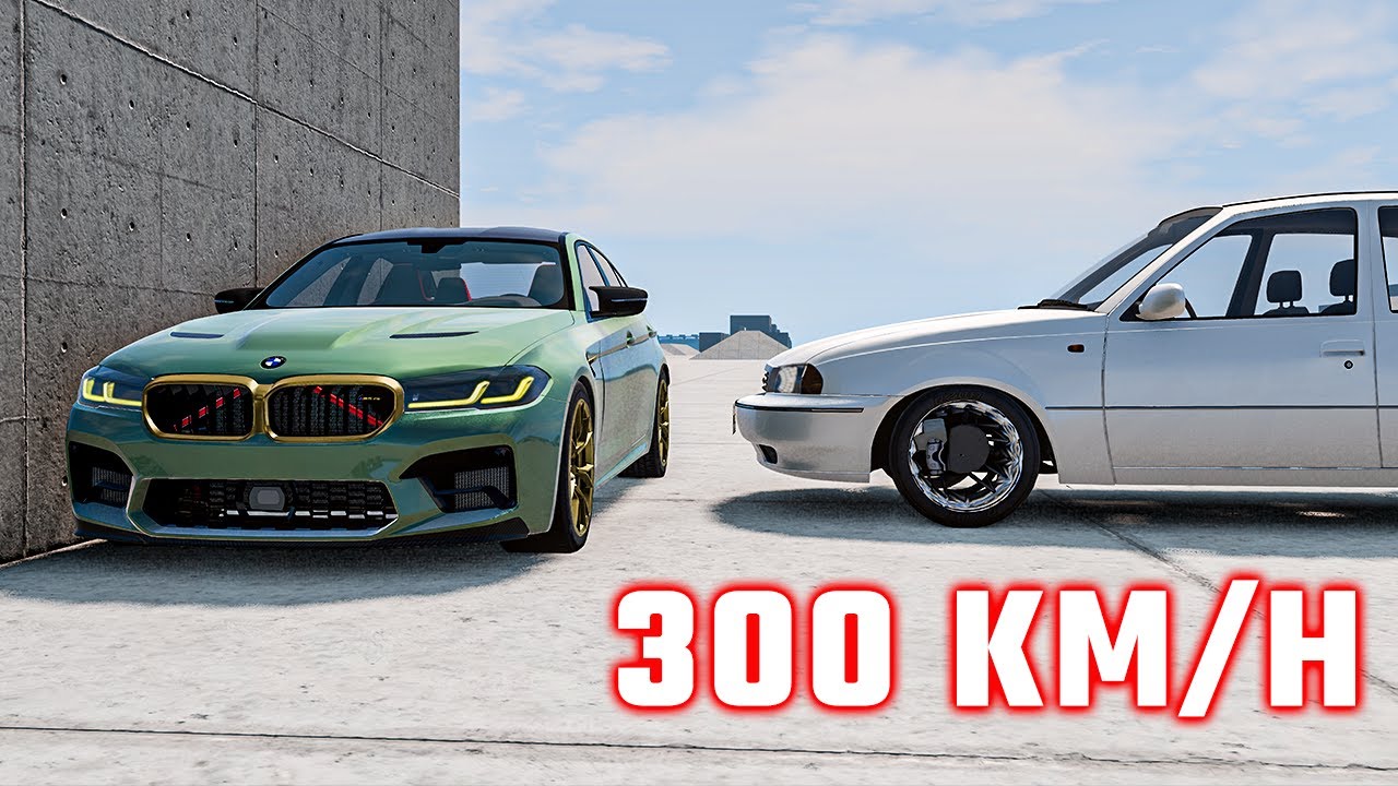 BMW M5 F90 vs Daewoo Nexia | BeamNG.Drive Crash Test
