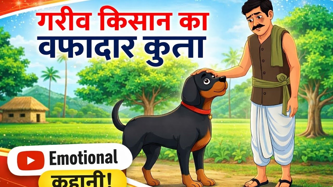 गरीब किसान का वफादार कुत्ता / Poor farmer's faithful dog / Moral Story Hindi/ Dogs ki Kahani /