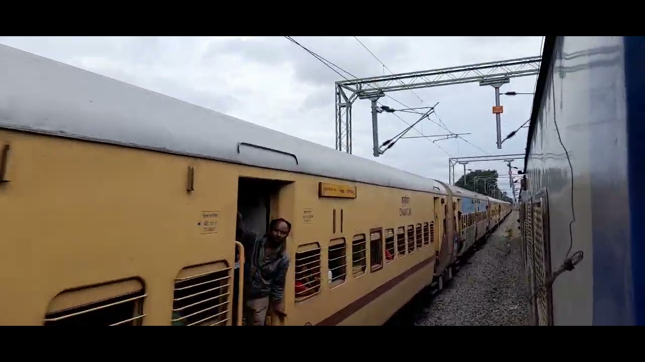 0 TO 100 ACCELERATION OF MEMU| MEMU OVERTAKING AN EXPRESS