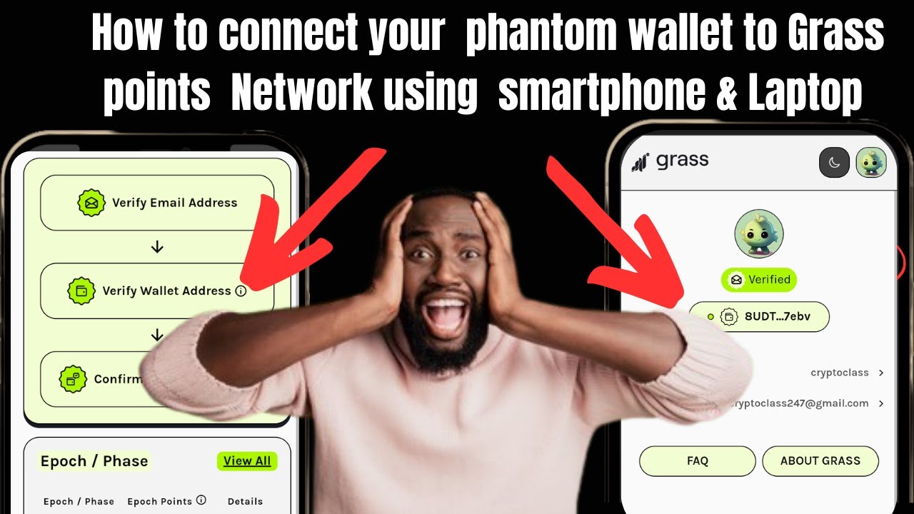 How to connect your phantom wallet to Grass airdrop using your Smartphone & Laptop.