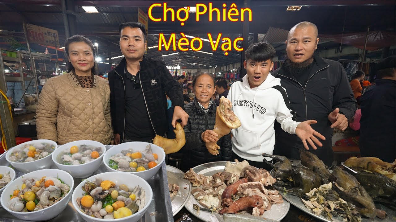 Hưng Vlog - Đưa Mẹ Đi Ăn Sập Chợ Phiên Mèo Vạc Cao Nguyên Đá Đồng Văn Hà Giang Và Cái KẾt