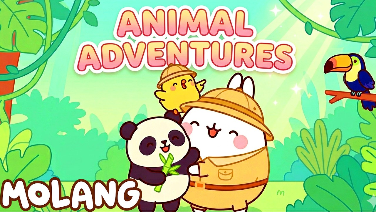 Judul: Petualangan Hewan Molang 🐼 | Kisah Panda, Husky & Hutan Liar | Molang Bahasa