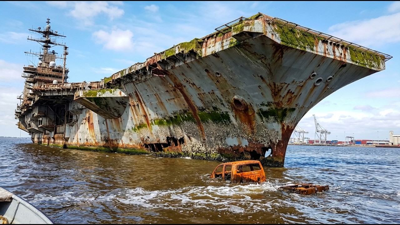 Deep Sea Treasure Found: Giant Recovery Machines Raise the Long-Lost USS Nimitz Aircraft Carrier