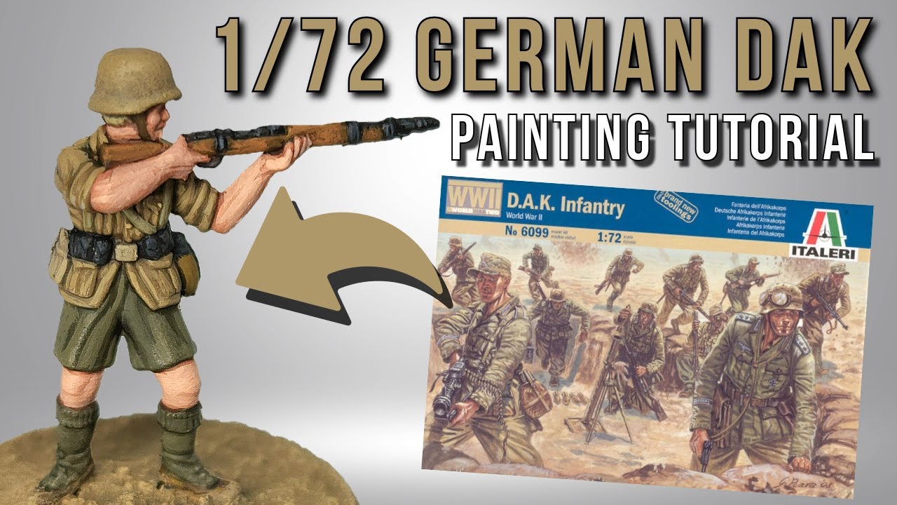 1/72 Italeri WW2 German DAK Afrika Korps | Руководство по покраске | Солдатики
