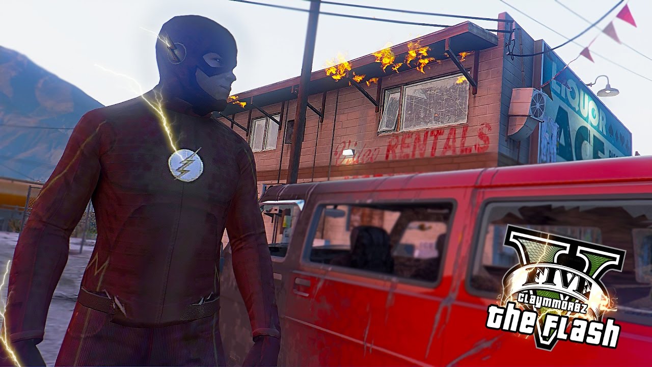 GTA 5 PC - The Flash Most Wanted ! Trevor and Joker Clowns ! (Ultimate Flash Mod)