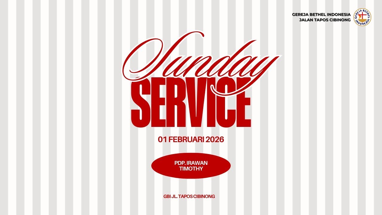 IBADAH RAYA 01 FEBRUARI 2026 || Pdt. Irawan Timothy Karsono || Pukul 11.00