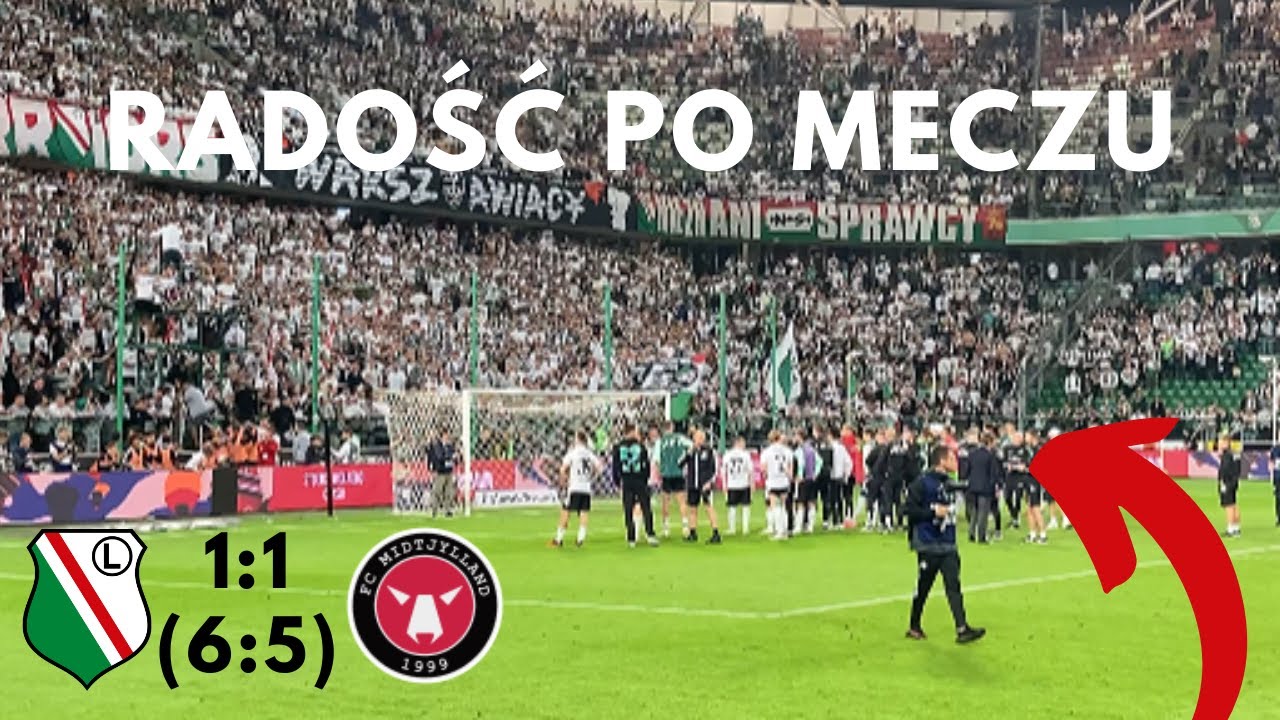 Radość po ostatnim karnym! Legia 1:1(6:5) Midtjylland - 30.08.2023 / Legia TV