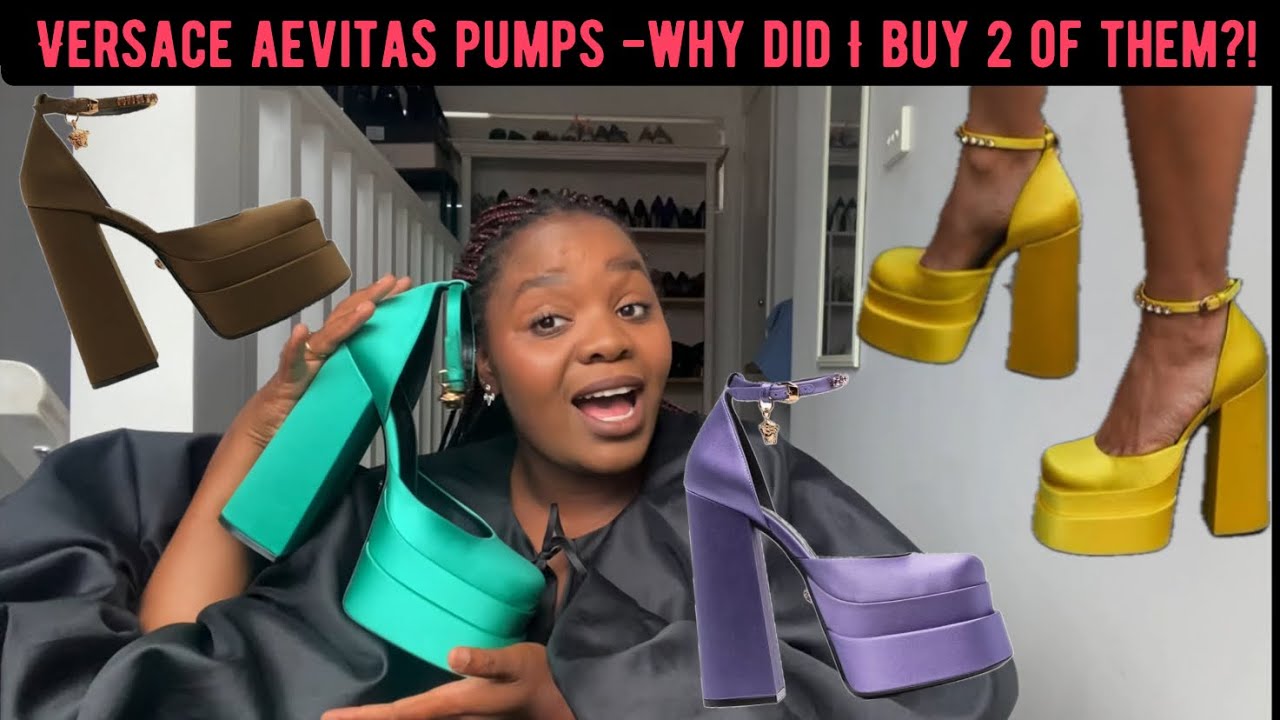 VERSACE MEDUSA AEVITAS PLATFORMS- A DOUBLE UNBOXING/REVEAL | Pre-loved shoe finds