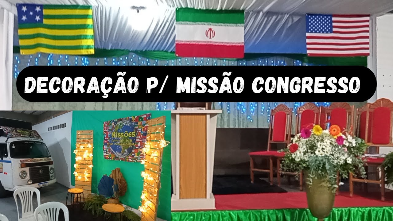 # IDÉIAS DE Decoração para o CONGRESSO DE Missões  #festividade #CULTO de #Missões