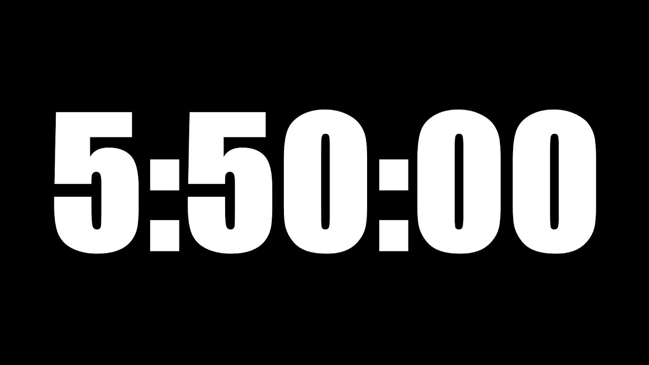 5 HOUR 50 MINUTE TIMER • 350 MINUTE COUNTDOWN TIMER ⏰ LOUD ALARM ⏰