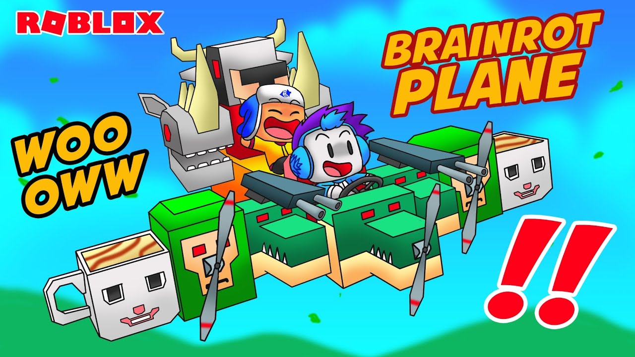 BABY DEL DAN MOCIL MEMBUAT PESAWAT BRAINROT TERCEPAT DI DUNIA ROBLOX!!