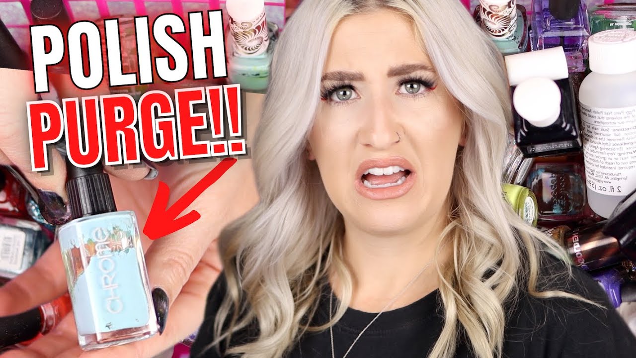 MAJOR nail polish DECLUTTER!!! *BYE* 💅