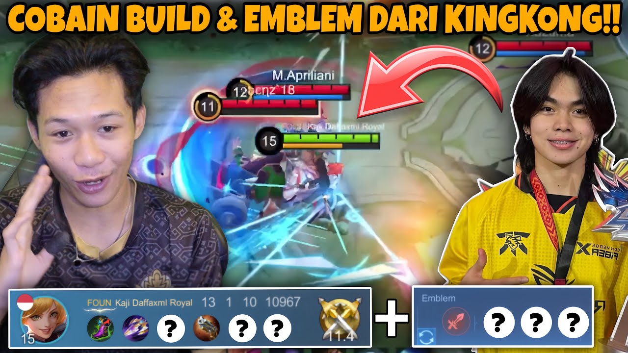 COBAIN EMBLEM DAN BUILD FANNY DARI ONIC KINGKONG YANG DI PAKAI DI MSC!! ENAK BANGETT!!