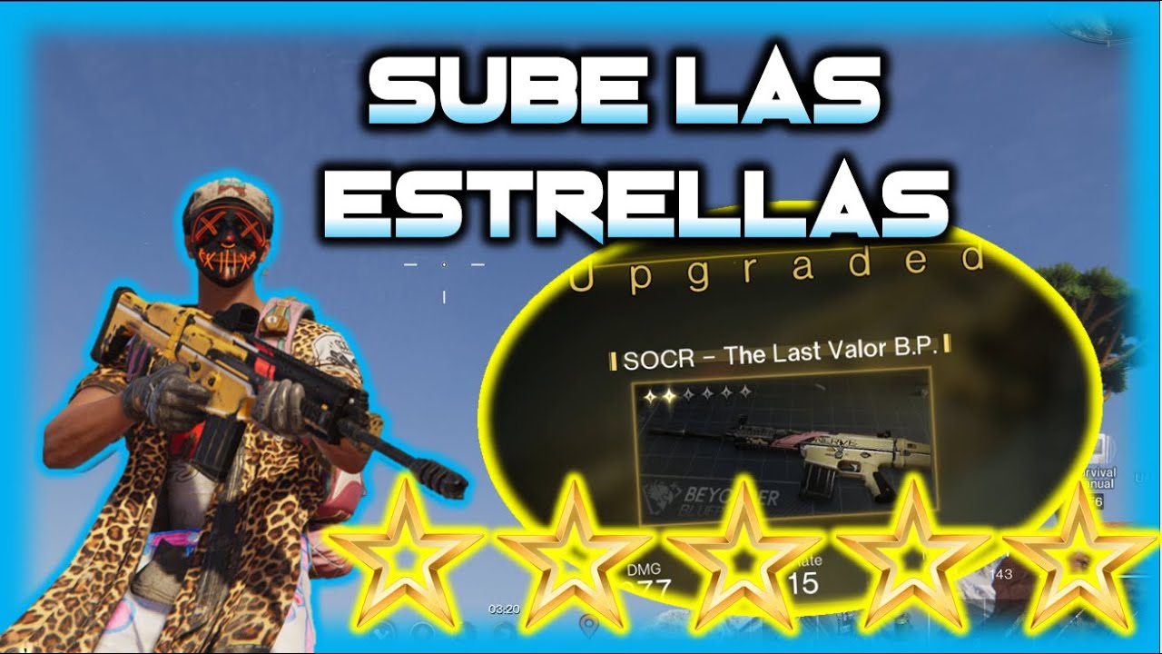 ⭐COMO SUBIR⭐TUS ESTRELLAS en armas y ropa - 