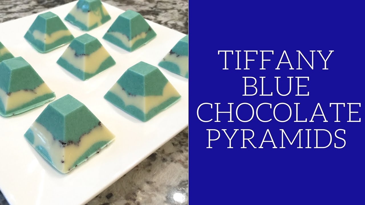Tiffany Blue Chocolate pyramids