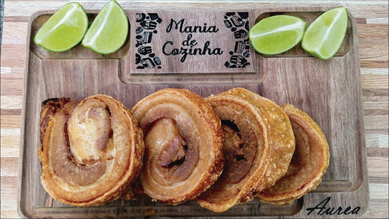 Torresmo de rolo - descobrimos o segredo - faça você mesmo- Mania de cozinha