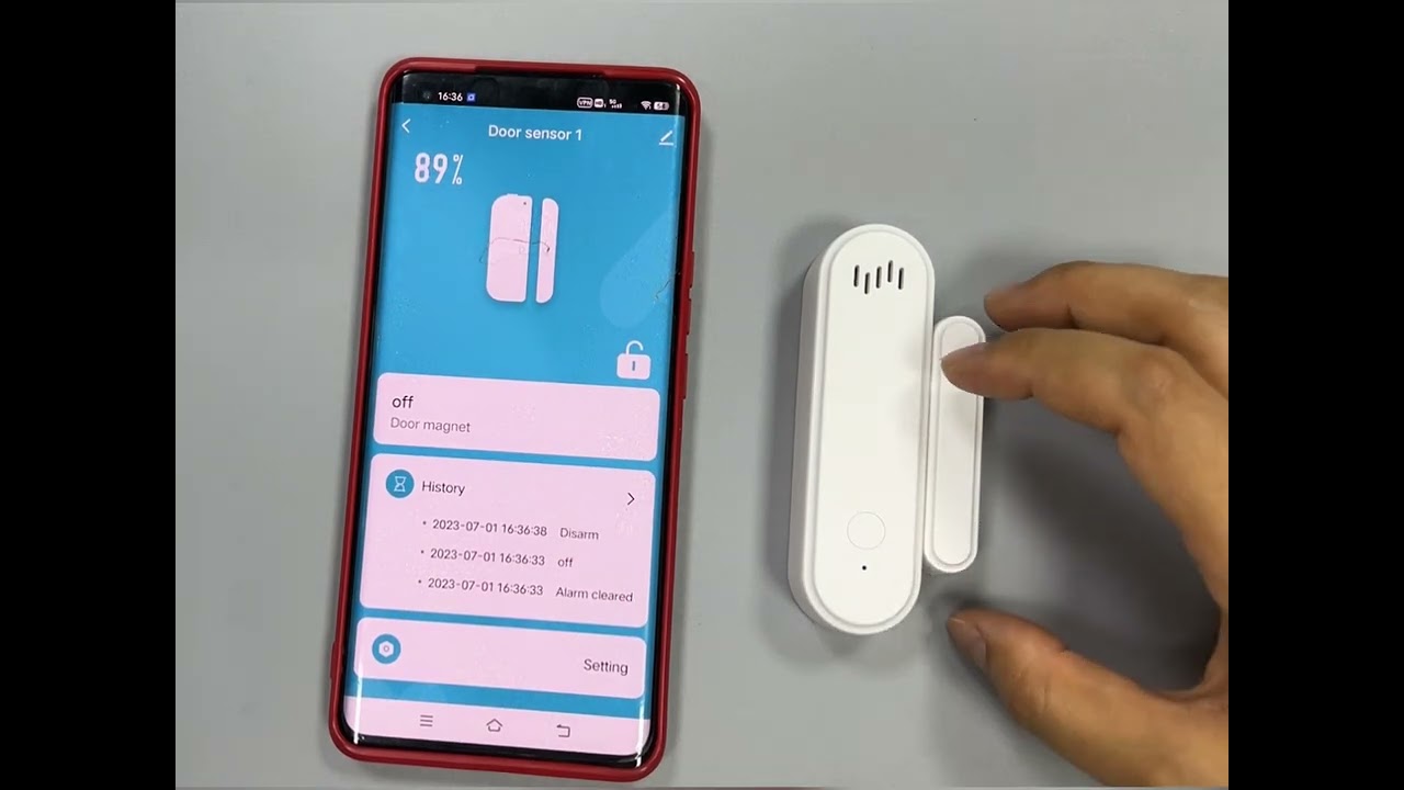 Tuya WIFI Door/Window Magnetic Sensor with Alarm Sound
