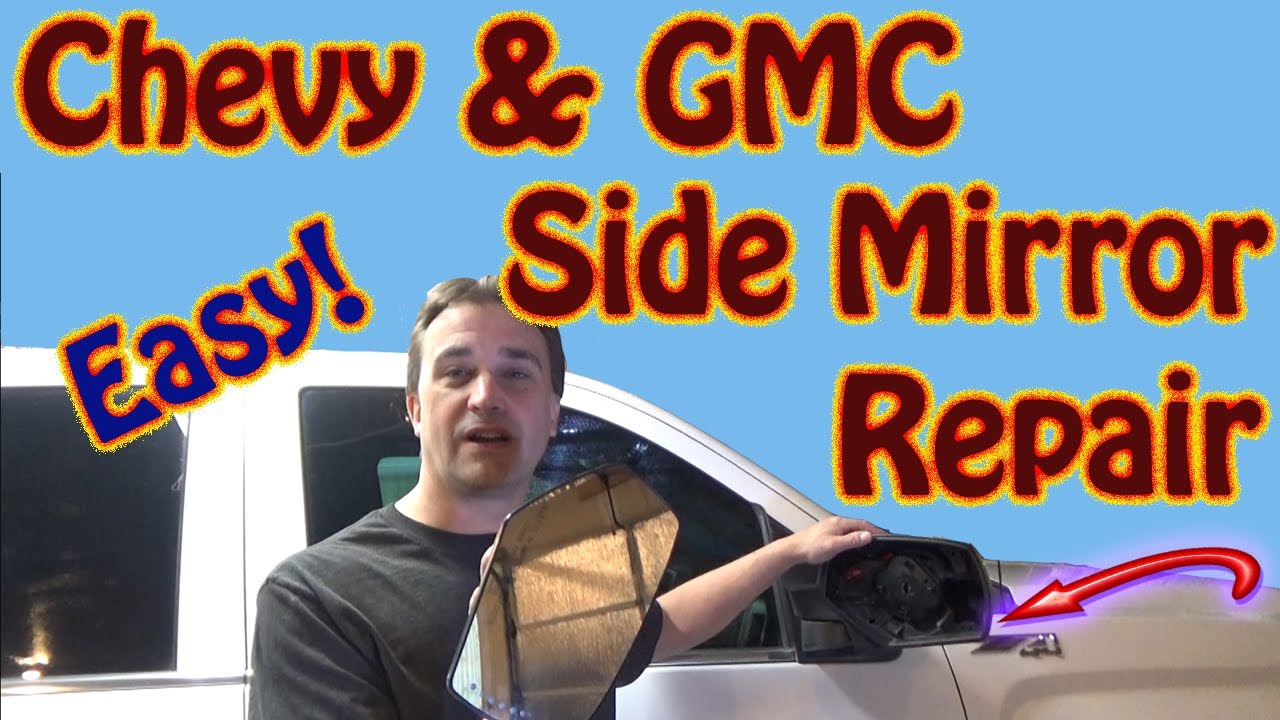 Как отремонтировать боковое зеркало на GMC Sierra или Chevy Silverado — замена мотора регулировки...