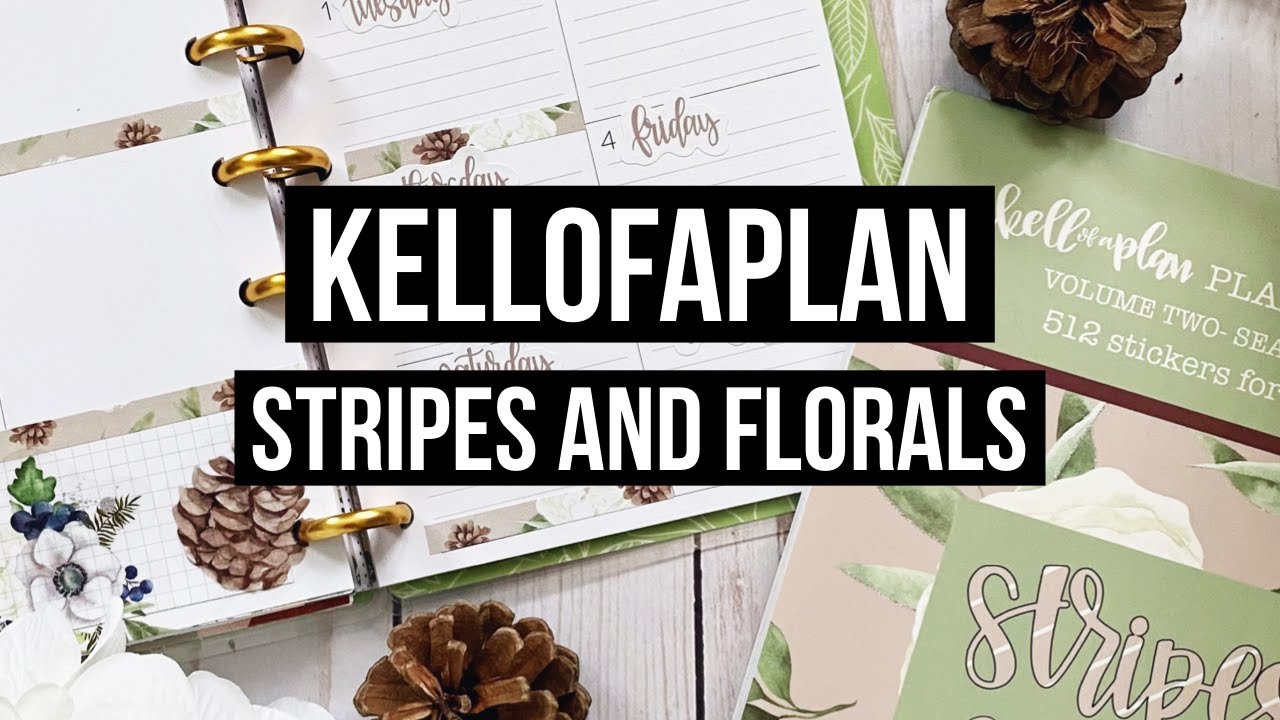 Mini Happy Planner Plan With Me AND New Kellofaplan Stripes and Florals Volume 2 Flip Through!