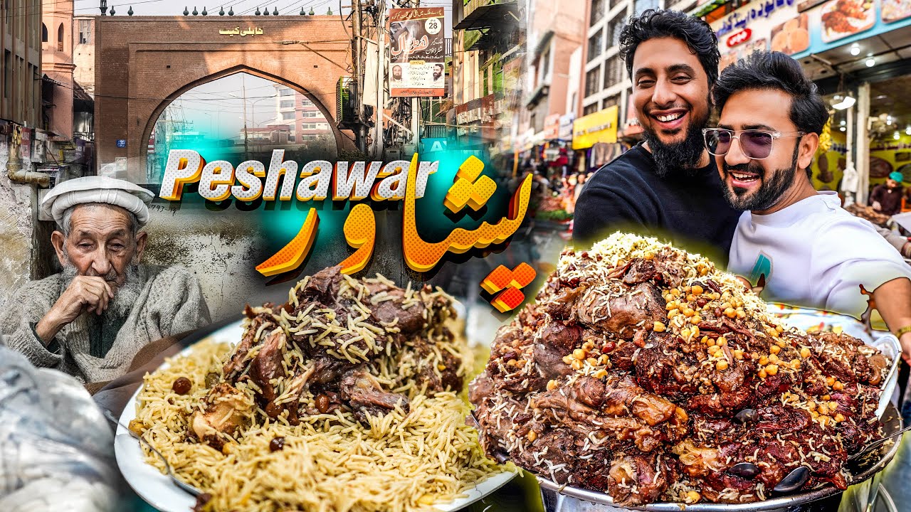 85 year Old Food Qissa Khani Bazar | Street Food Peshawar - Golden Pulao Mountain - Halwa Puri