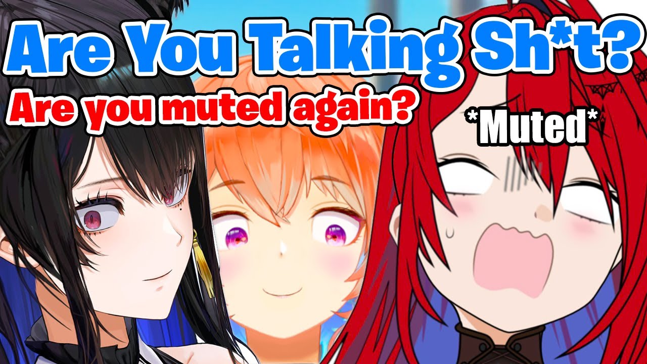 *Liz Mutes Herself for 30 Seconds to Talk to Chat* Kiara and Nerissa:【Hololive EN】