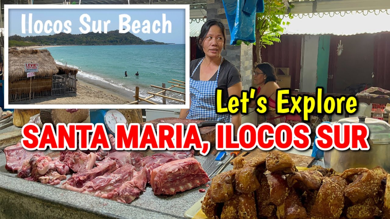 Let’s Explore SANTA MARIA, ILOCOS SUR | Visit to the Food Market, Town Plaza + Beach Walking Tour