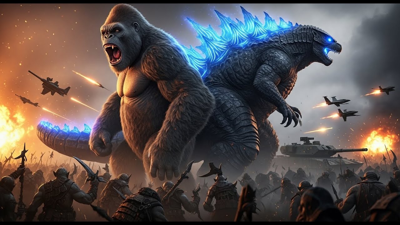king kong and godzilla vs orcs ultimate military collaboration