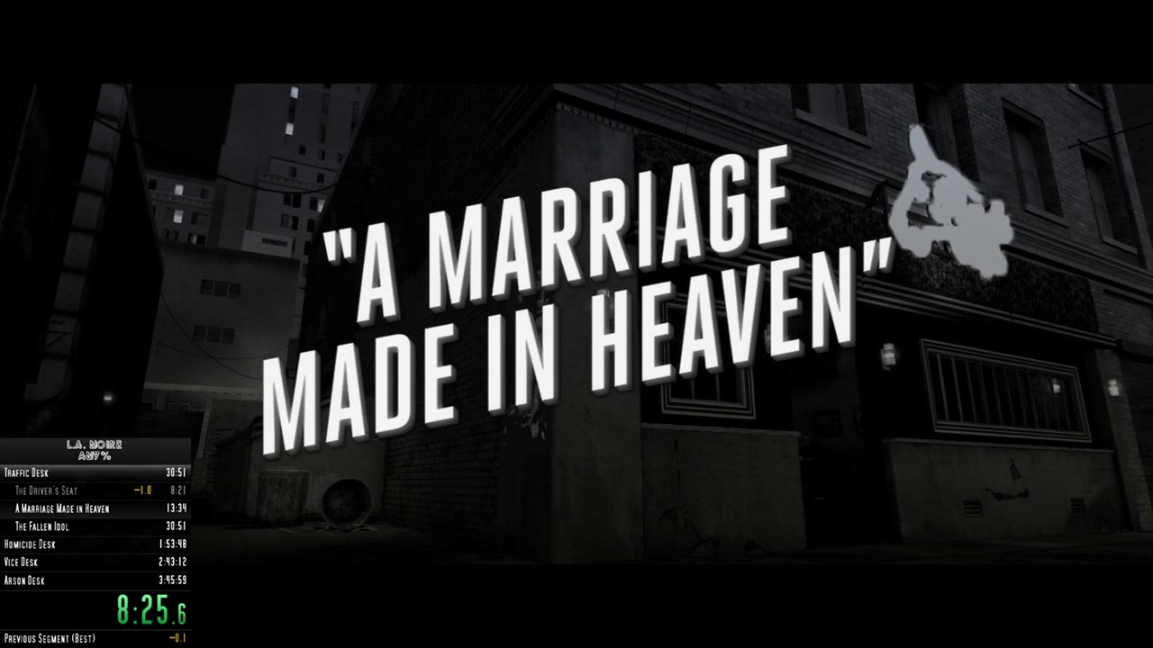 L.A. Noire Any% Speedrun: 3:42:57 (WR)