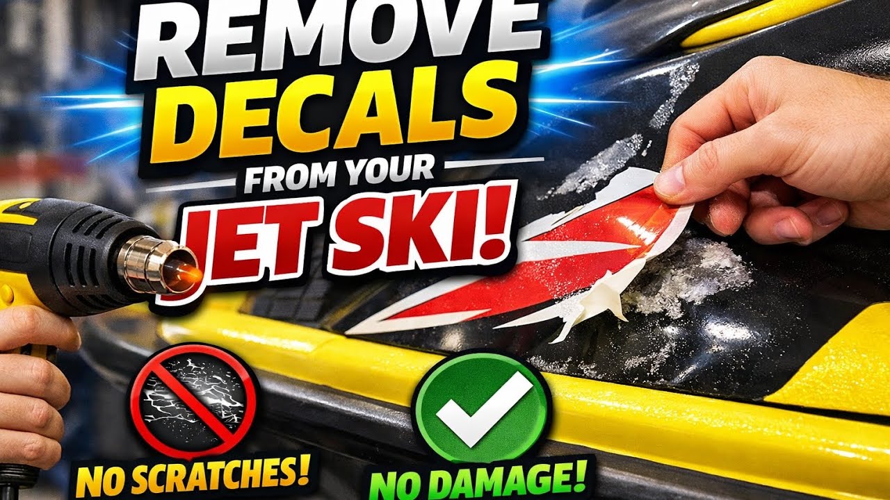 Remove Old Jet Ski Decals Like a Pro | No Paint Damage