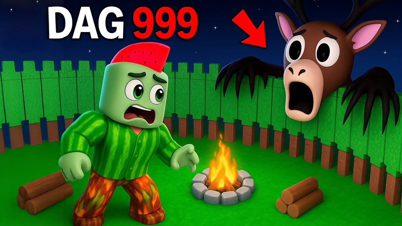 Job Bouwt Een Onzichtbare Basis In 99 Nachten In Het Bos... In Roblox!
