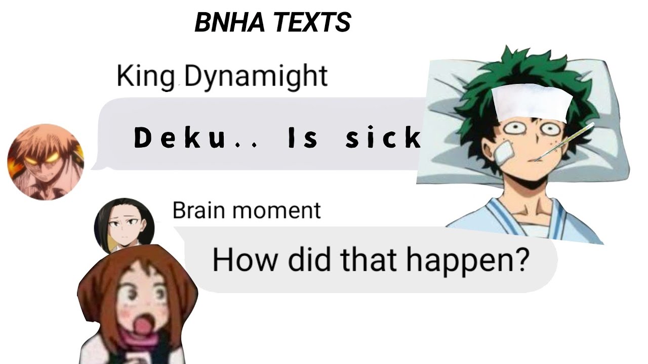 Deku is sick?! || Bnha Texts || BakuDeku