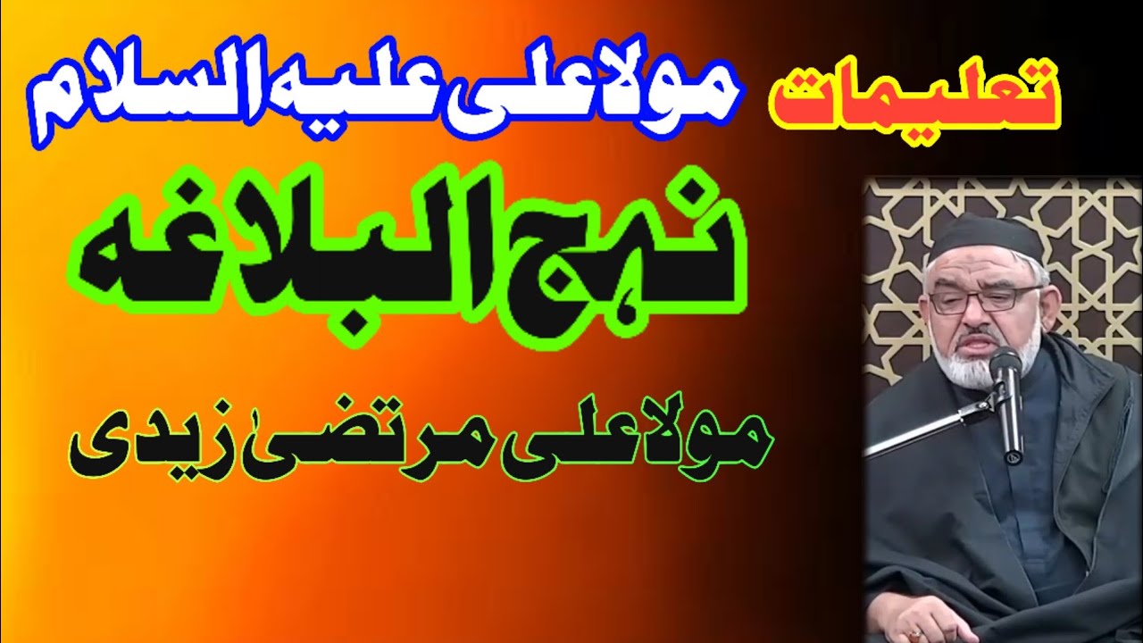 Talimat e Ameer Ul Momineen(aleh Salam) | Maulana Ali Murtaza Zaidi#fikarhussain 